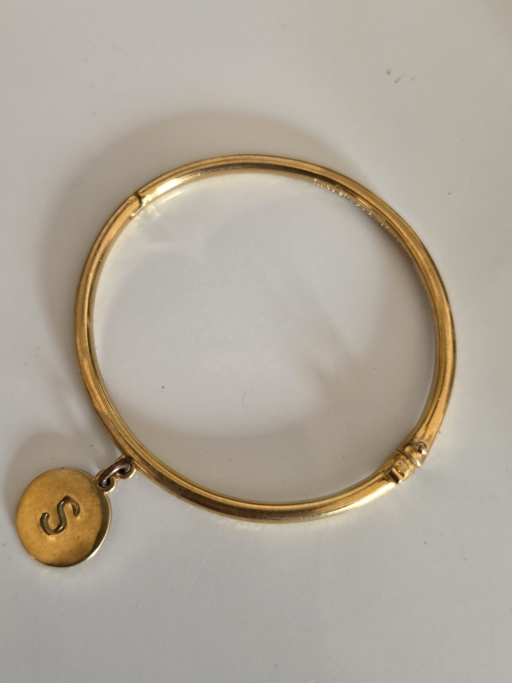 kate spade Gold-tone "One In A Million" Charm Bangle Bracelet